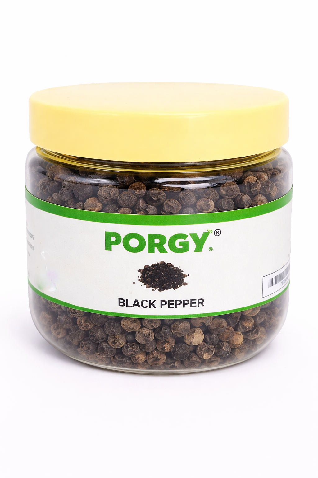 PORGY Black Pepper Whole – 75g Premium handpicked peppercorns